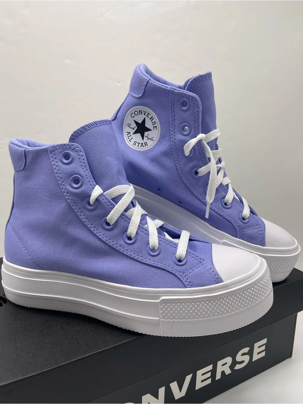 Converse A19323F DAY ONE PLATFORM HI VERY PERI/WHITE/BLACK Platform Sneakers